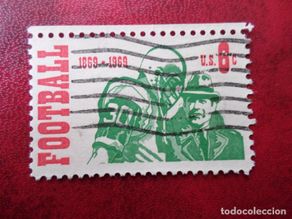 Sellos: -estados unidos, 1969, centenario del football entre universidades, Yvert 884